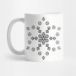 Flower Polyhedral Dice Mug